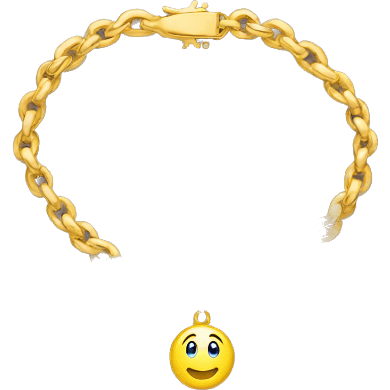 Gold tennis bracelet  emoji