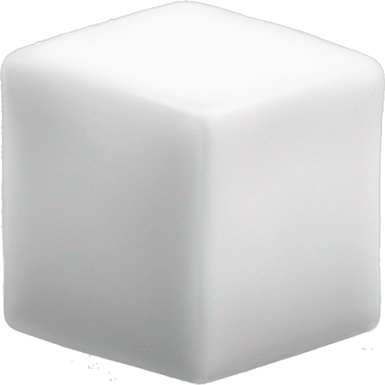 White sugar cube emoji