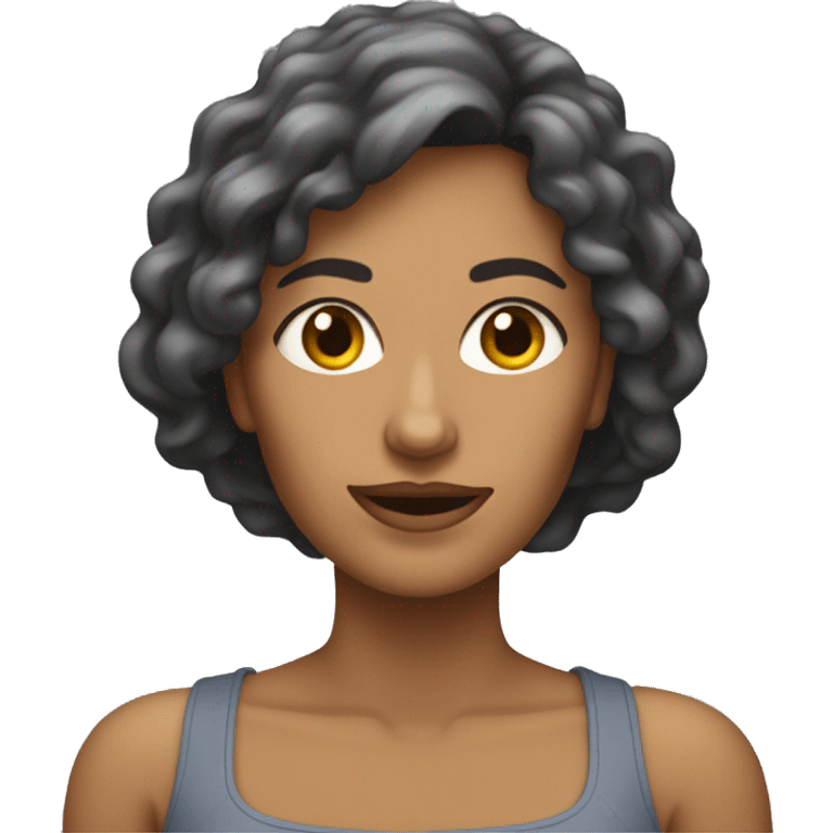 une femme qui est en surpoids emoji