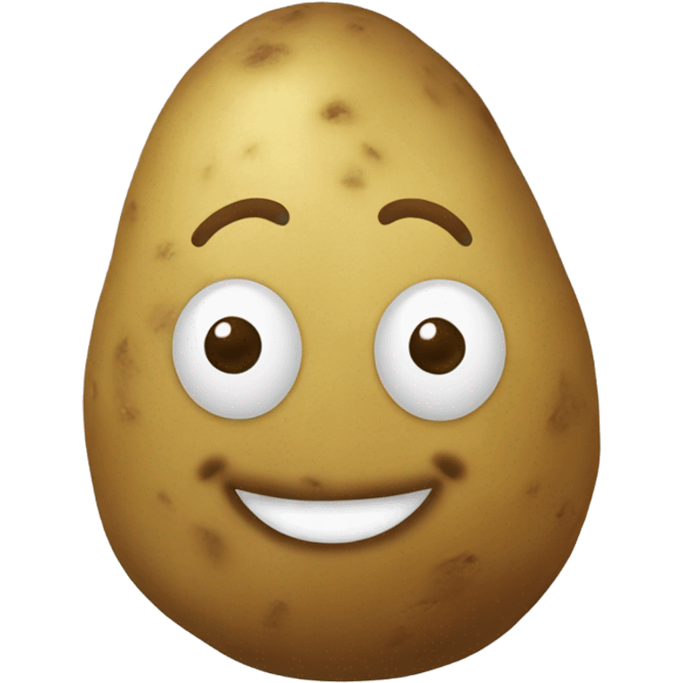 potato emoji without eyes and face emoji