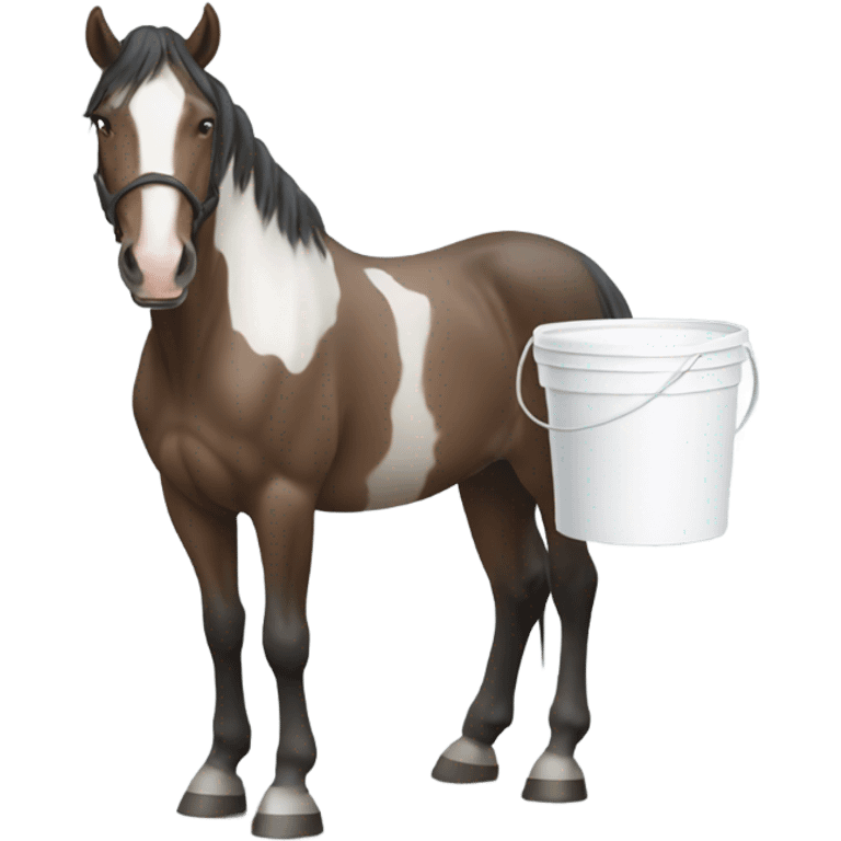 Horse with milk emoji