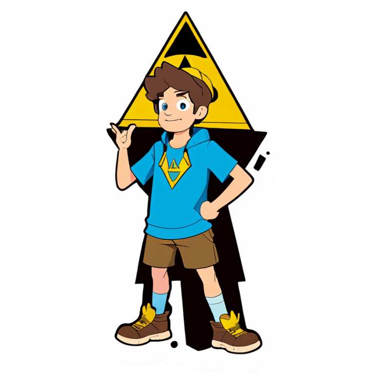 Dipper pines with bill cipher emoji