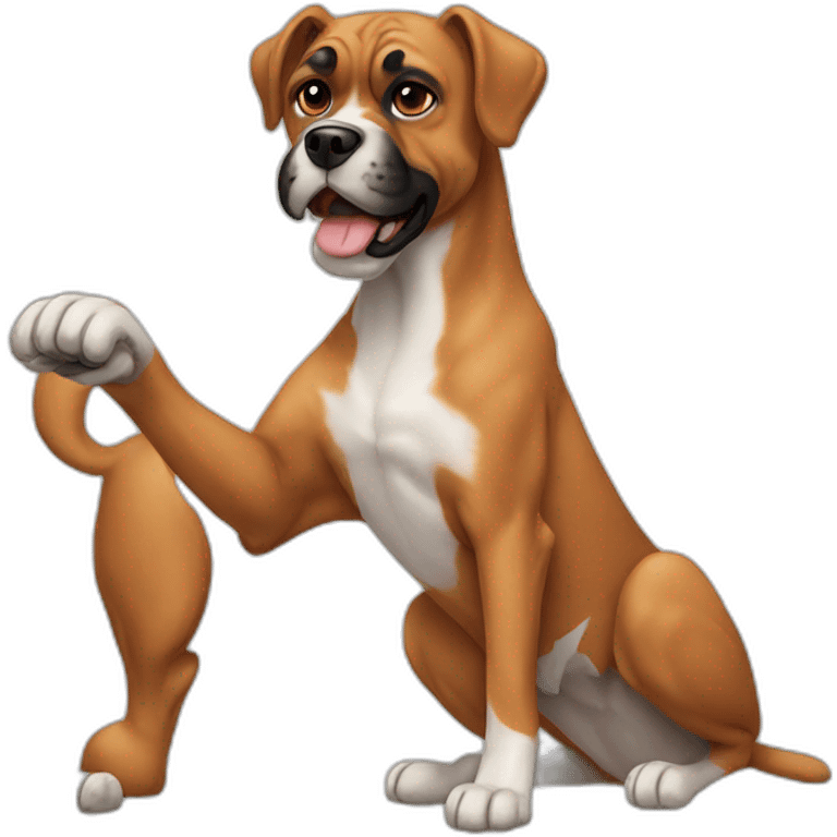 Dog boxer emoji