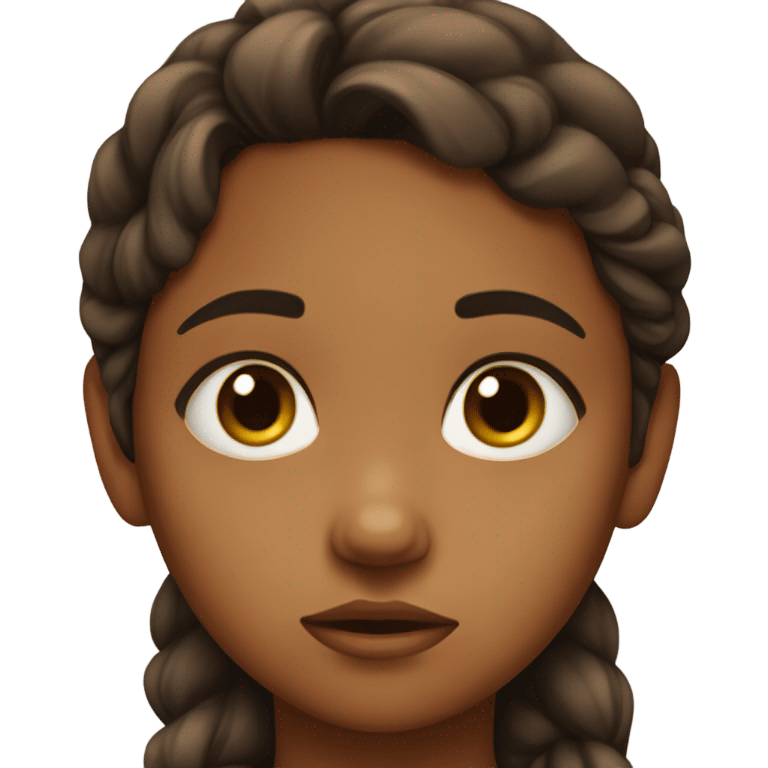 sad brownskin girl emoji