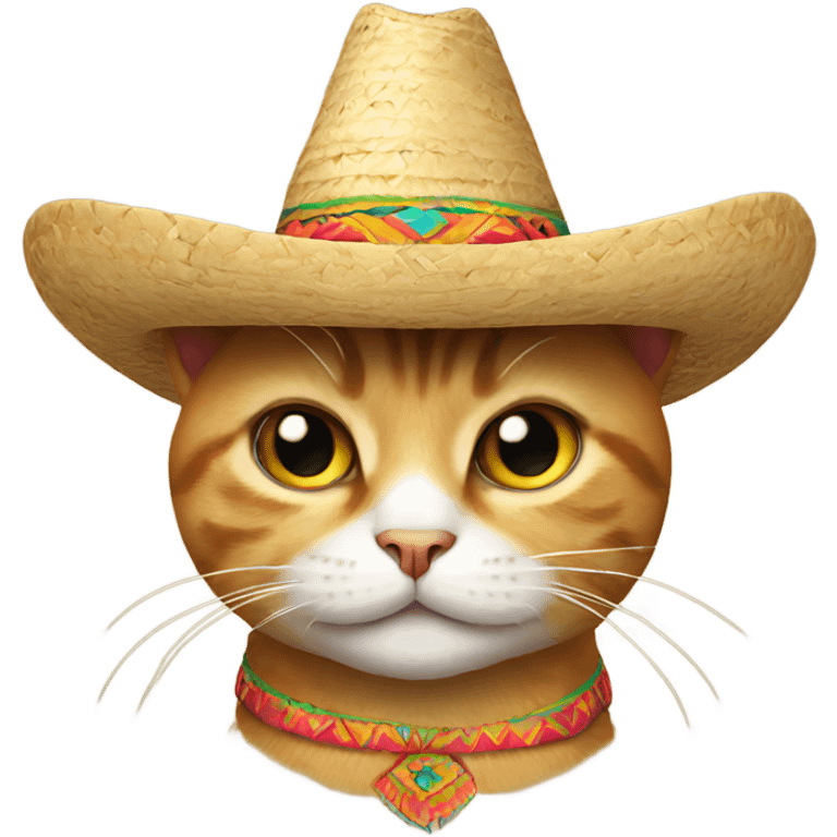 cat wearing a sombrero  emoji