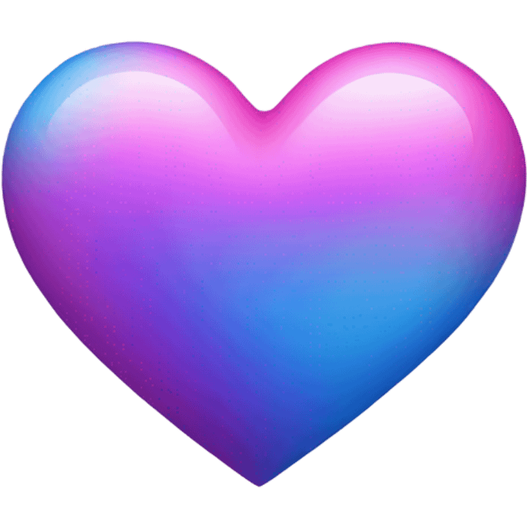 Pink purple blue heart emoji