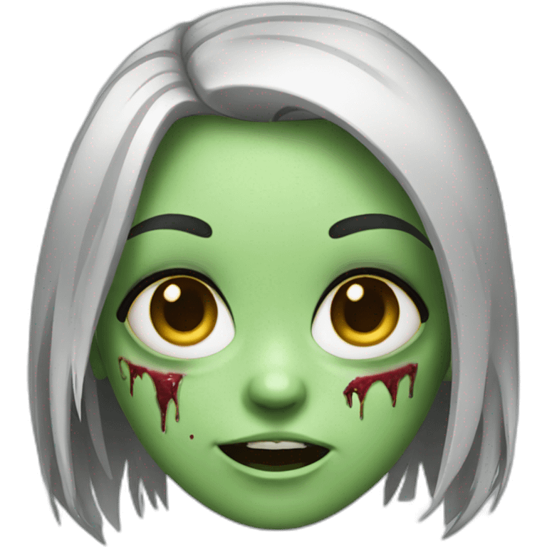 sweet zombie girl emoji