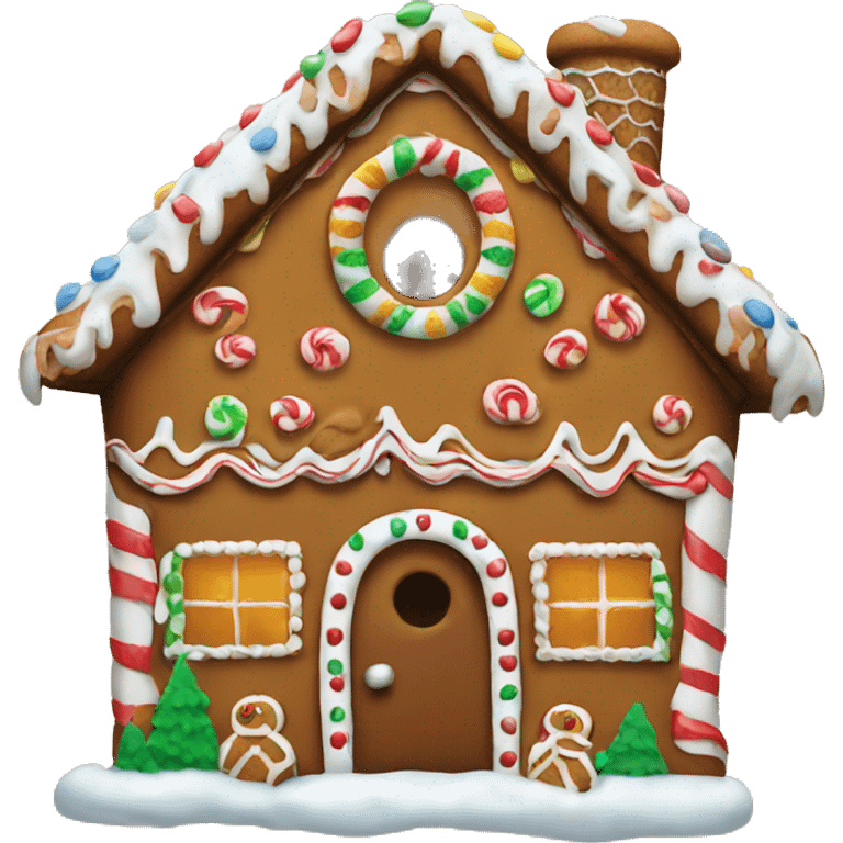 Gingerbread house emoji