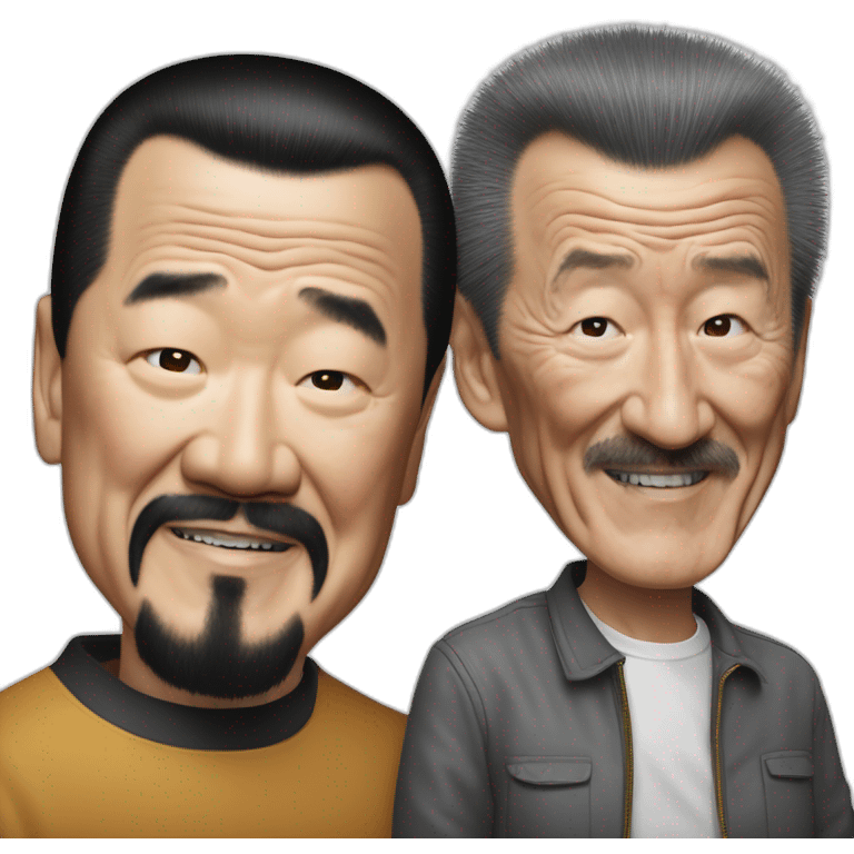 Ai Wei Wei And Barry Chuckle emoji