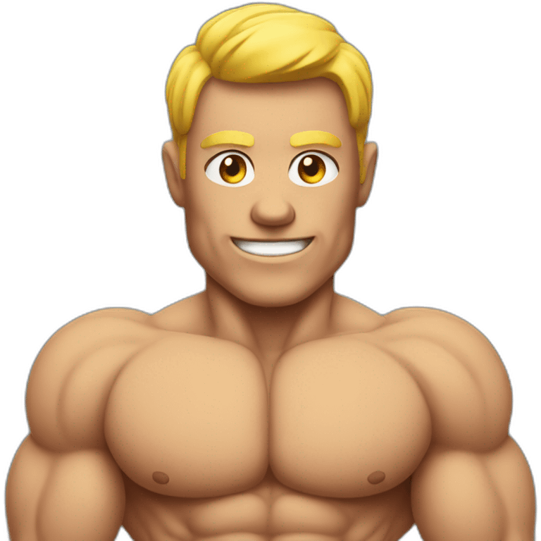 muscle man emoji