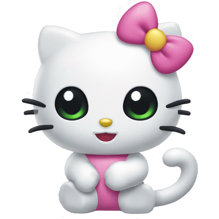 Hello kitty shows off sharp claws emoji