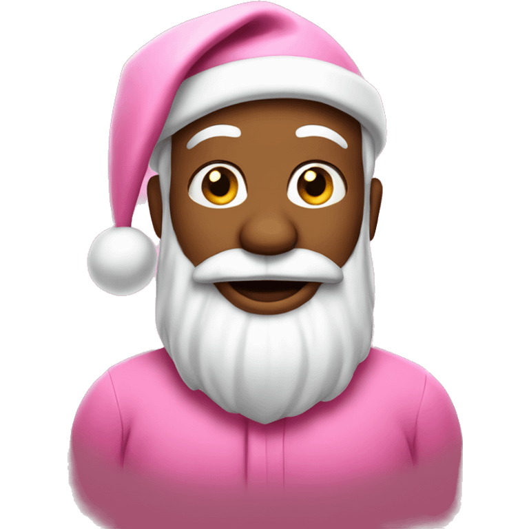 Pink santa clause emoji