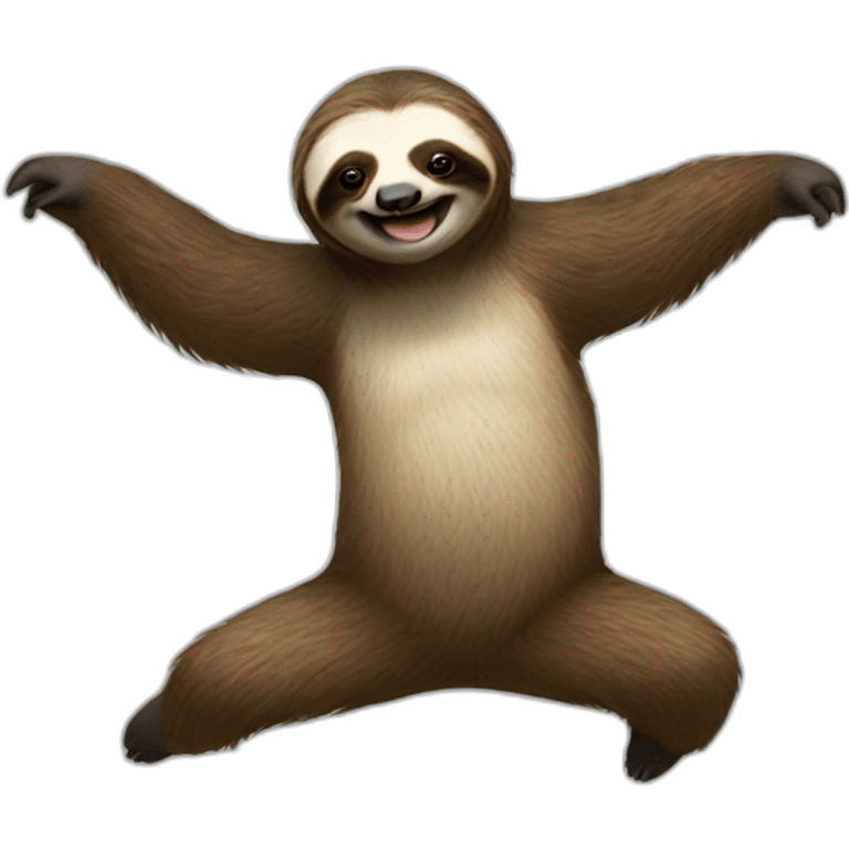 Sloth dancing emoji