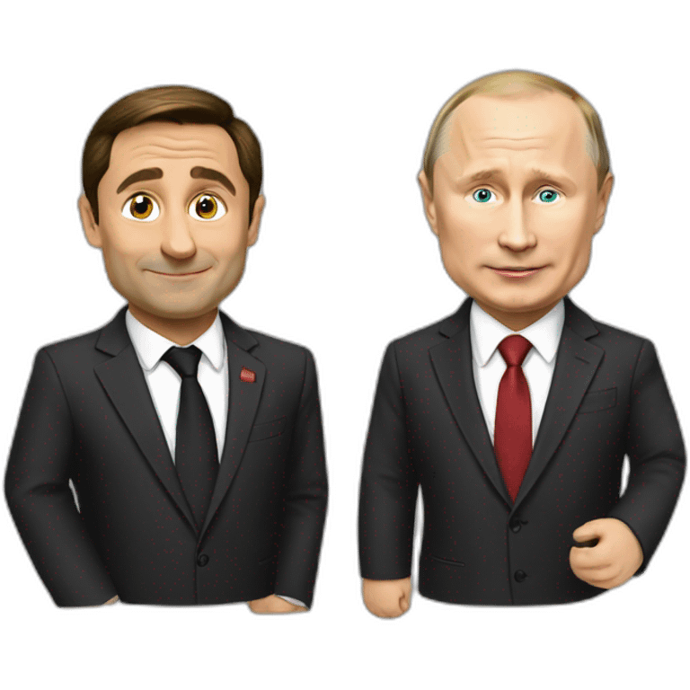 zelenskiy and putin love emoji