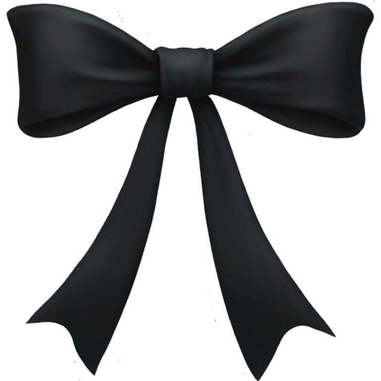 black mourning bow emoji