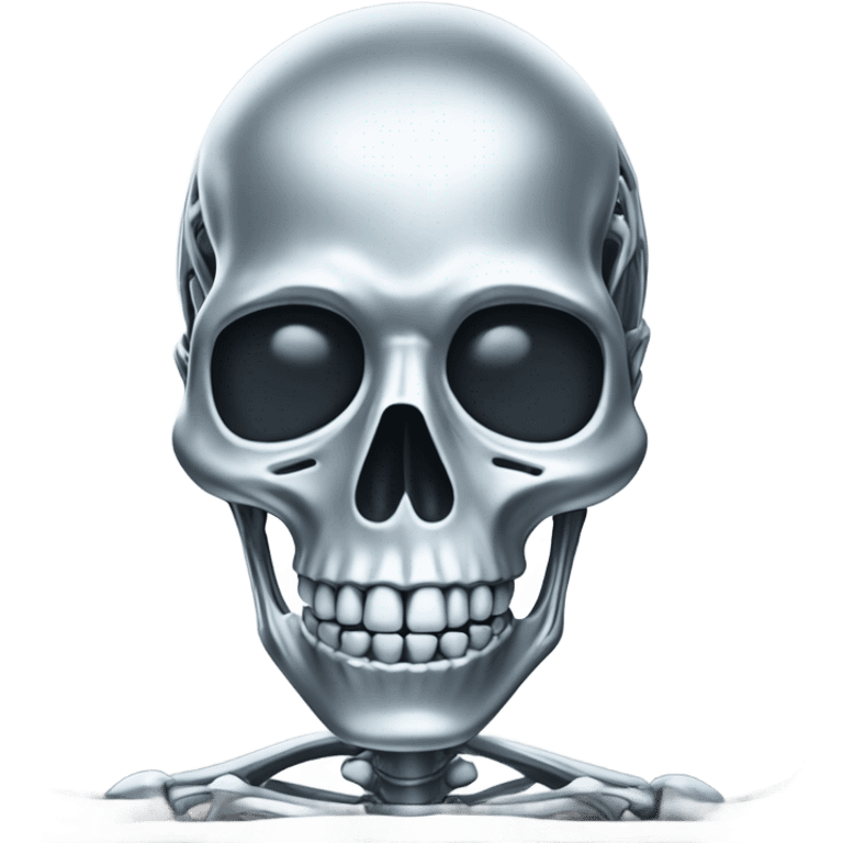 Chrome out skeleton  emoji