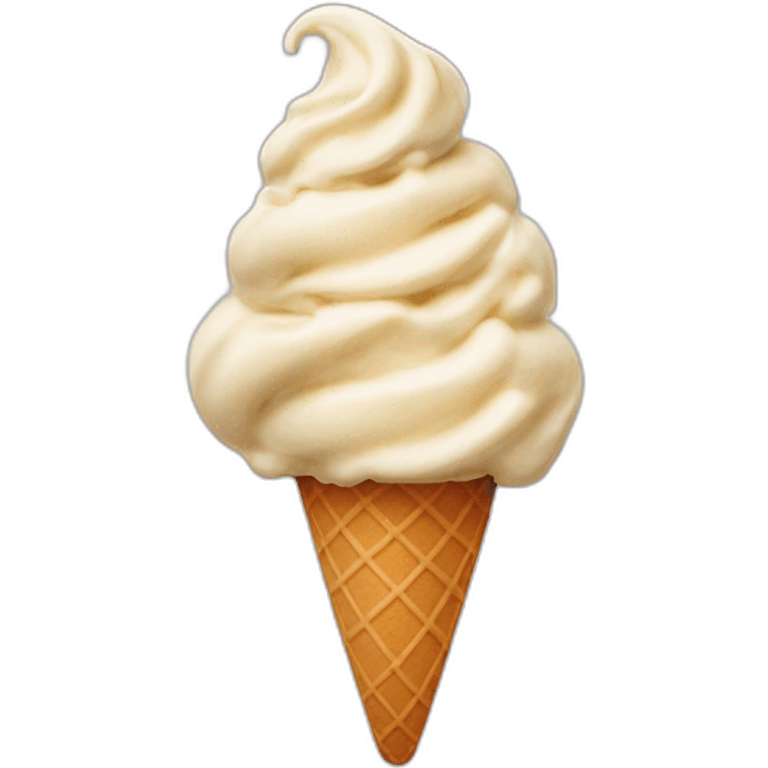 Apple flavour ice cream cone emoji