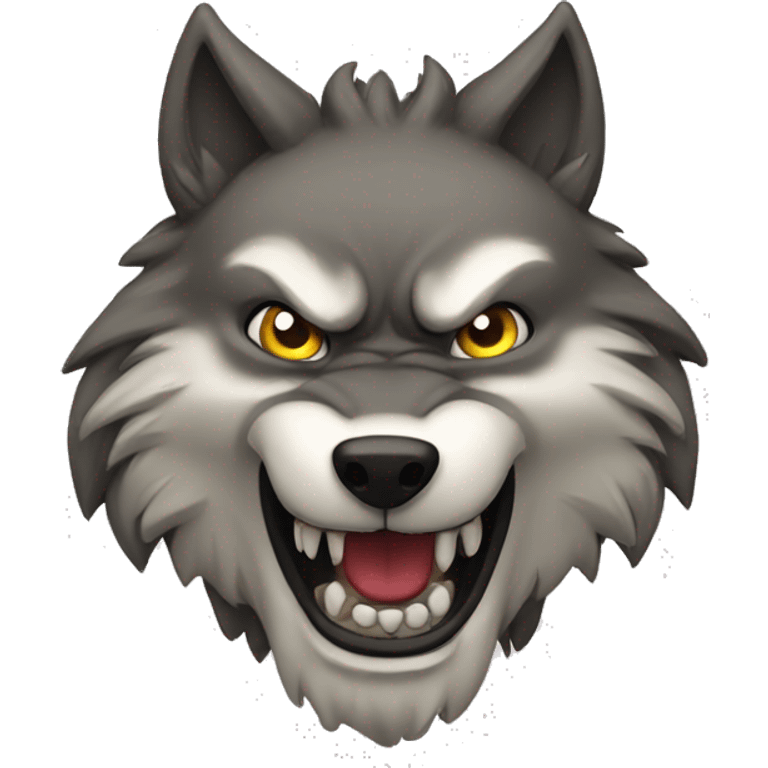 ferocious wolf emoji