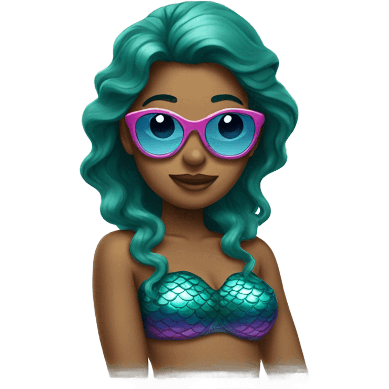 mermaid with sunglasses emoji