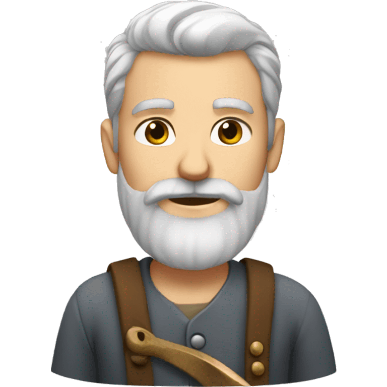 british white blacksmith with beard emoji