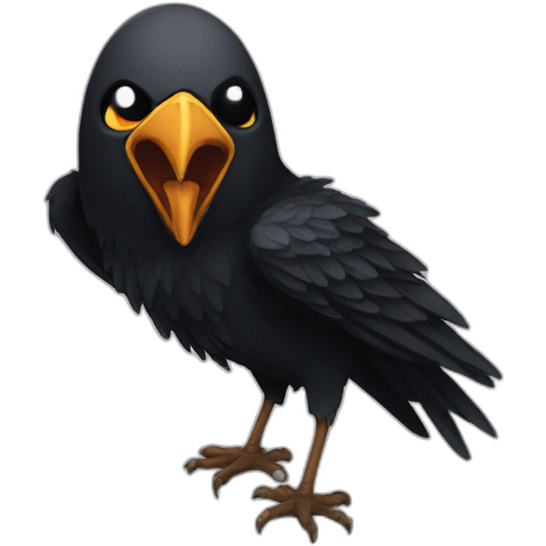 Draw me scariest crow emoji