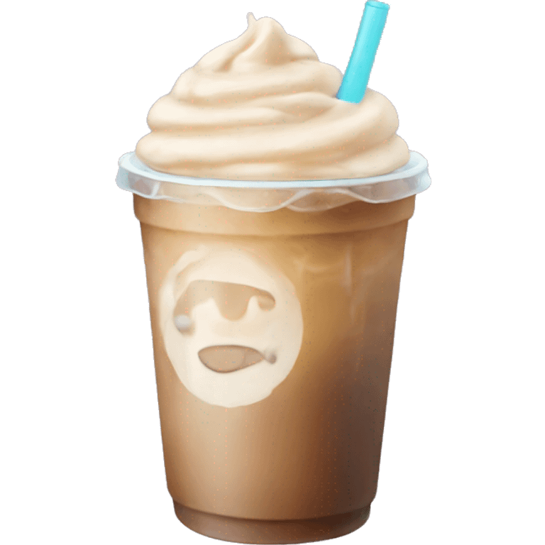 Pastel iced coffee emoji