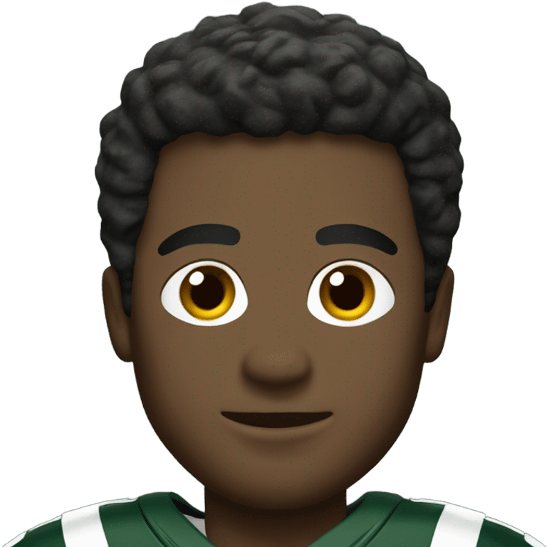 Football players in New York jets jersey  emoji