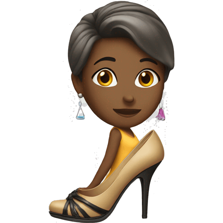 Shoe diva girl emoji