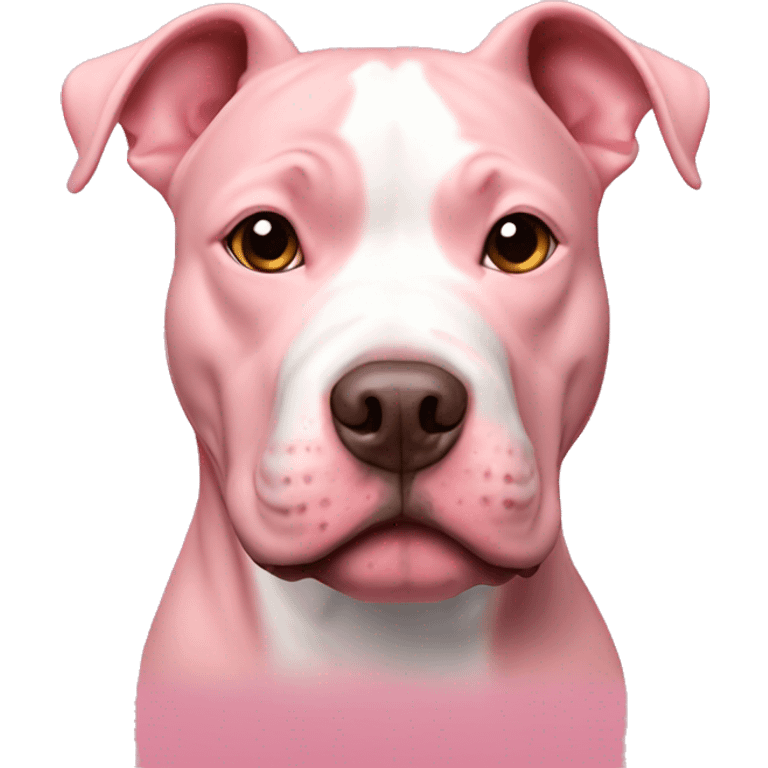 Pink sweet pitbull  emoji