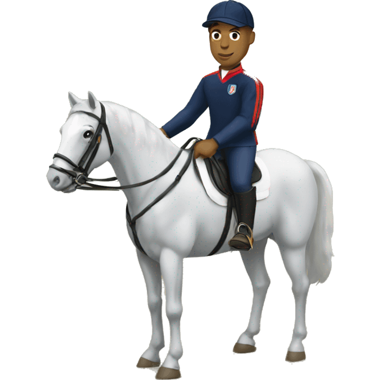 Mbappé à cheval  emoji