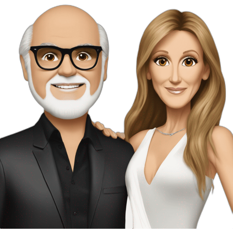 Céline Dion and rené angelil emoji