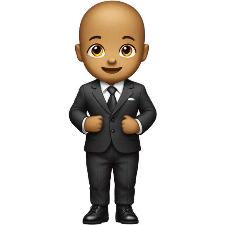 Baby in a suit emoji