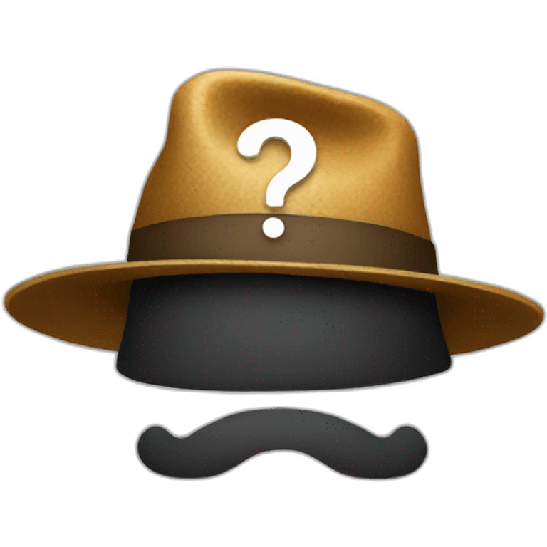 hat icon  with a question mark emoji