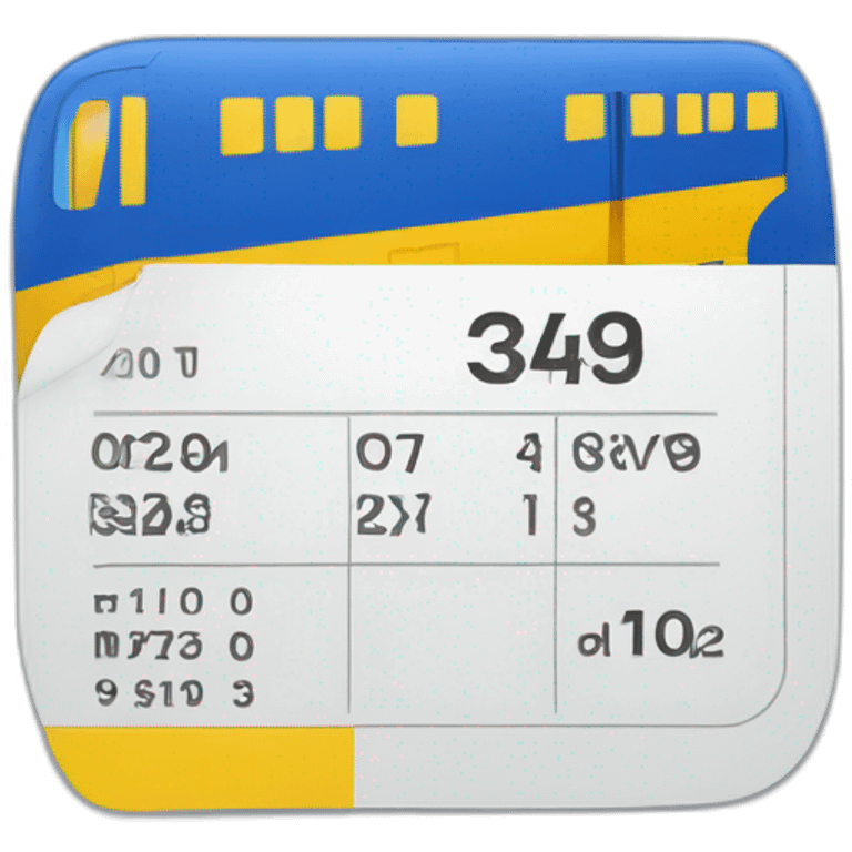 ukrainian train ticket emoji