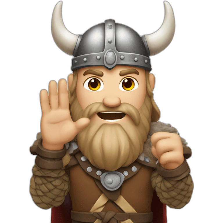 A viking claping your hands emoji