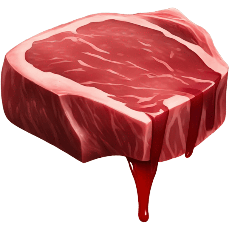 Bloody steak emoji