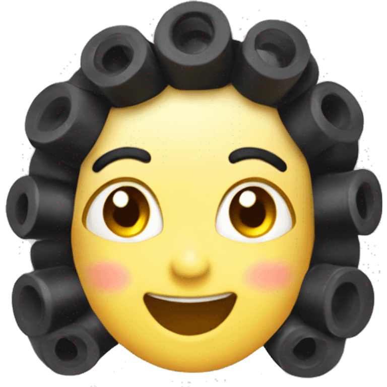 plastic Velcro Curlers emoji