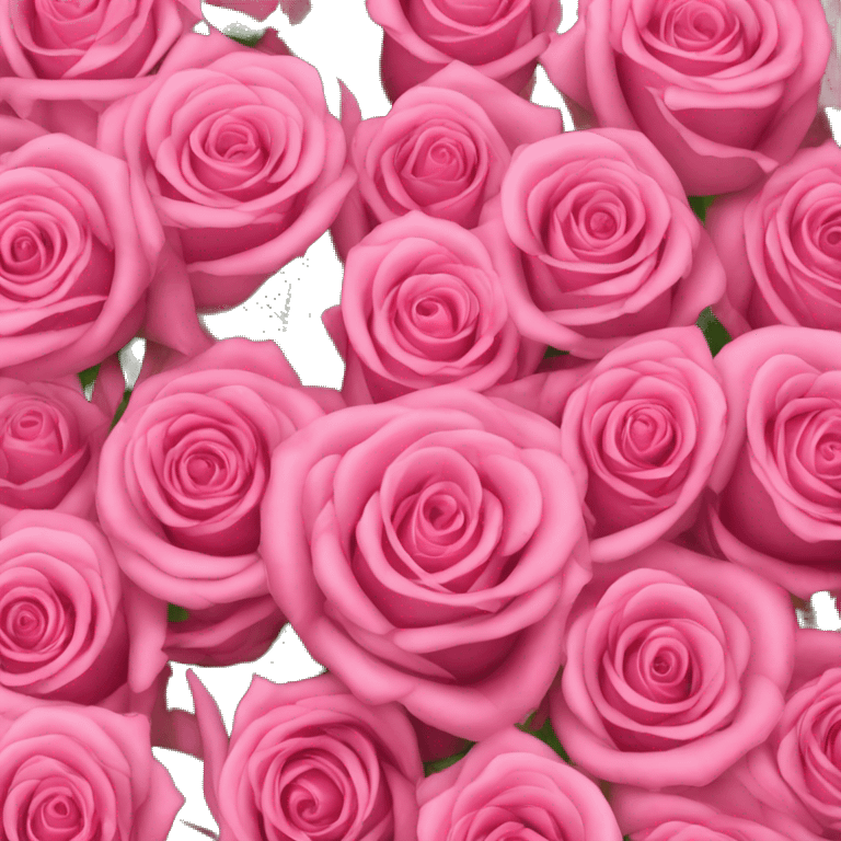 a large bouquet of 101 pink roses emoji