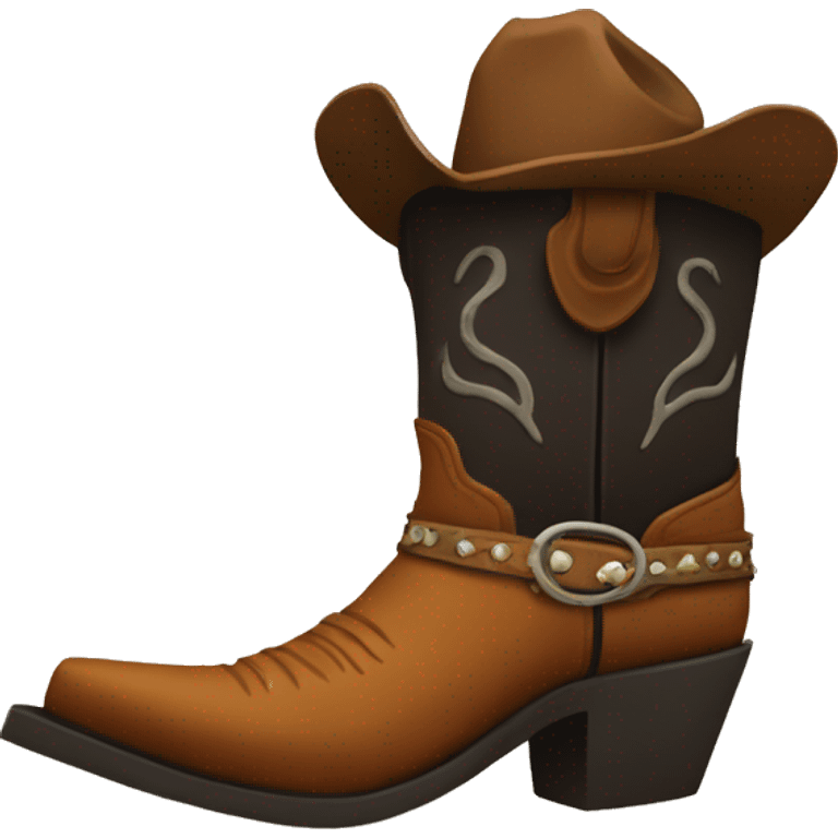 cowboy boot emoji