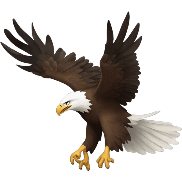 Eagle falling emoji