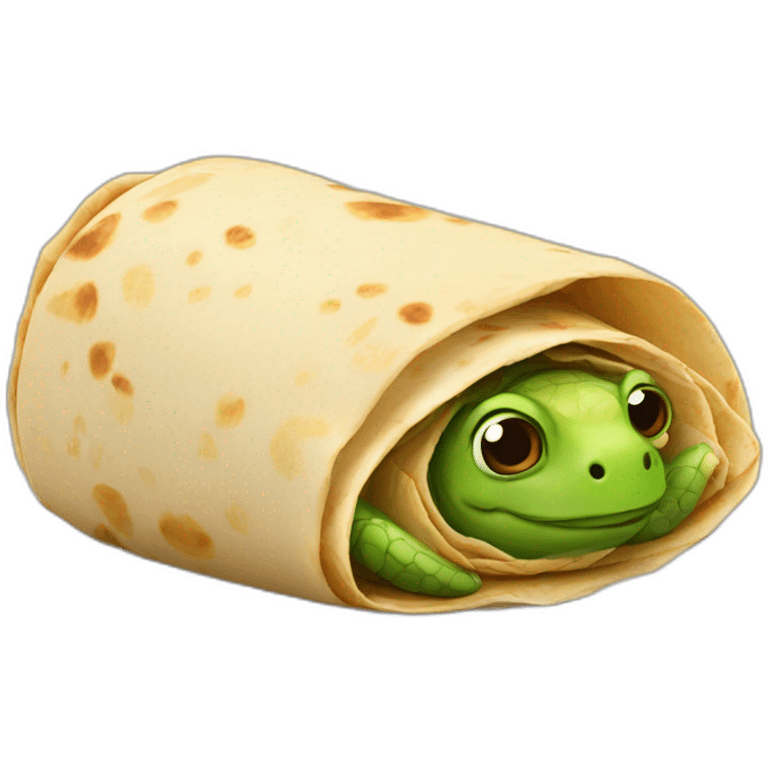 Burrito turtle emoji