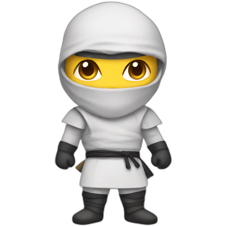 white ninja soft emoji