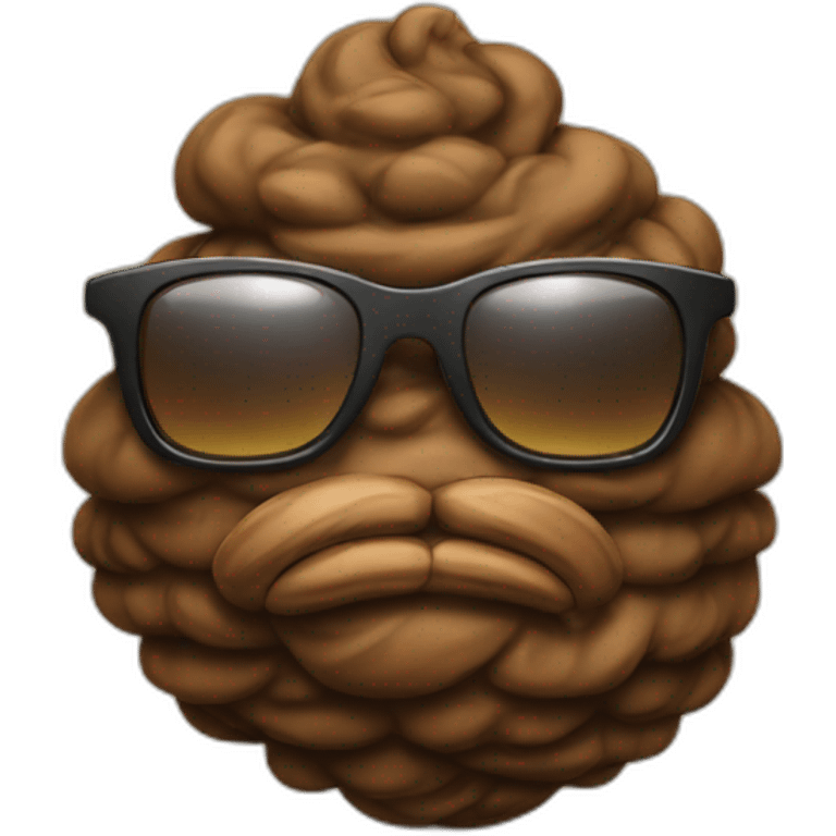 Poo with sunglasses emoji