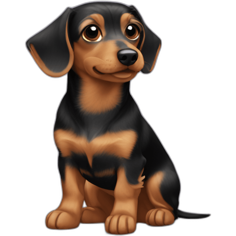 yorkie dachshund mix emoji