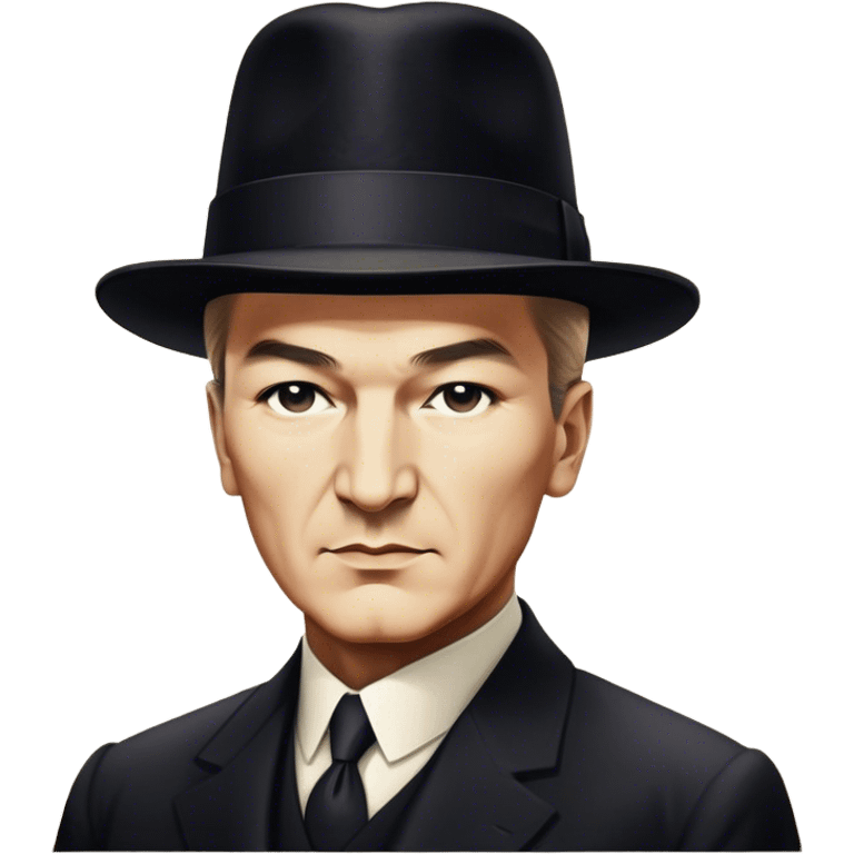 ​Cinematic Realistic Portrait of a Young Mustafa Kemal Atatürk, depicted in his iconic tall black hat and traditional attire with a confident, visionary expression, rendered with rich historical textures and warm, inspiring lighting that captures his youthful dynamism and transformative leadership, emoji