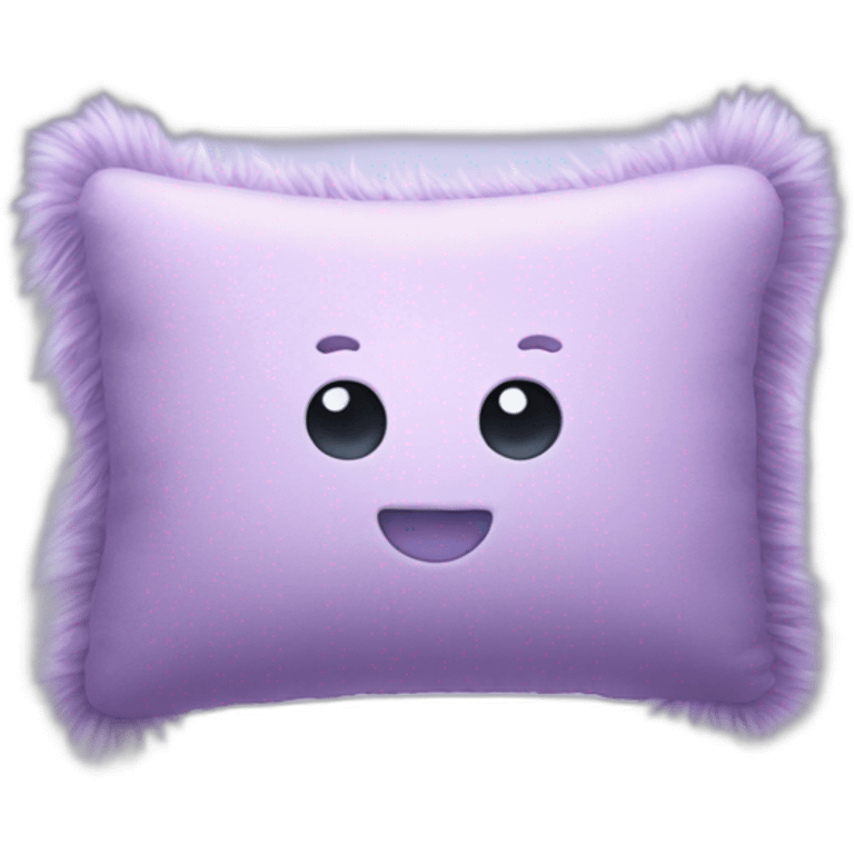 Fluffy light violet pillow emoji