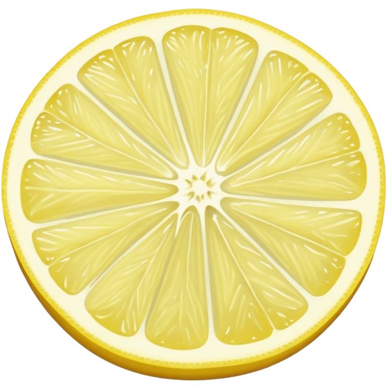 pastel yellow lemon slice emoji