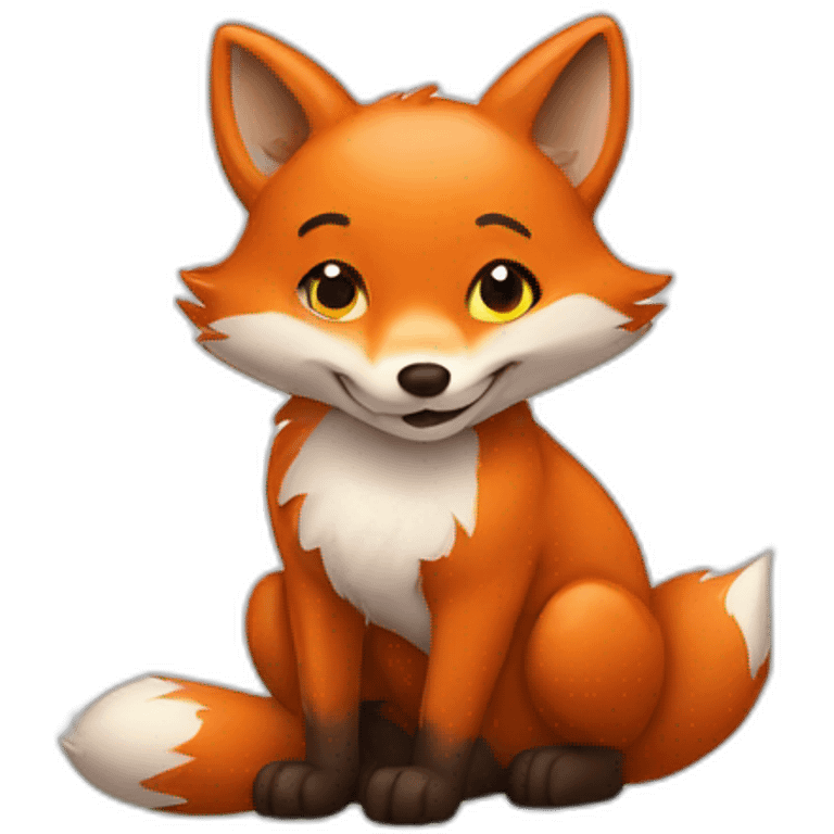 smiled fox emoji