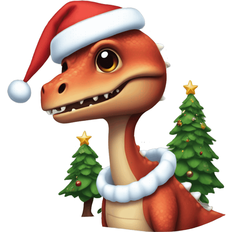 Dino Xmas emoji