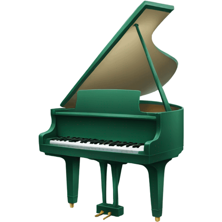 dark green piano emoji